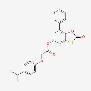 2-Oxo-7-phenyl-1,3-benzoxathiol-5-yl [4-(propan-2-yl)phenoxy]acetate