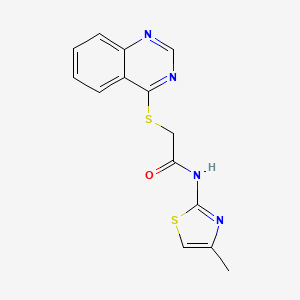 N-(4-methylthiazol-2-yl)-2-(quinazolin-4-ylthio)acetamide