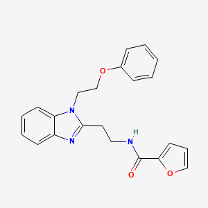 N-{2-[1-(2-phenoxyethyl)-1H-benzimidazol-2-yl]ethyl}furan-2-carboxamide