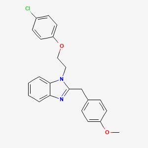 1-[2-(4-chlorophenoxy)ethyl]-2-(4-methoxybenzyl)-1H-benzimidazole