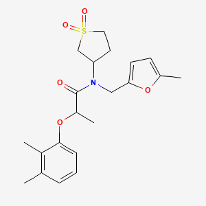 2-(2,3-dimethylphenoxy)-N-(1,1-dioxidotetrahydrothiophen-3-yl)-N-[(5-methylfuran-2-yl)methyl]propanamide