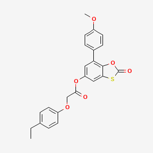 7-(4-Methoxyphenyl)-2-oxo-1,3-benzoxathiol-5-yl (4-ethylphenoxy)acetate