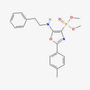 Dimethyl [2-(4-methylphenyl)-5-[(2-phenylethyl)amino]-1,3-oxazol-4-YL]phosphonate