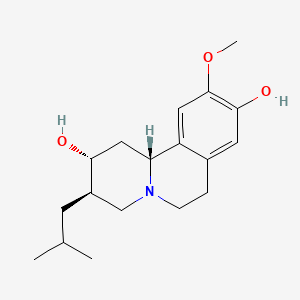 molecular formula C18H27NO3 B1141436 (2R,3R,11bR)-10-methoxy-3-(2-methylpropyl)-2,3,4,6,7,11b-hexahydro-1H-benzo[a]quinolizine-2,9-diol CAS No. 1065193-59-0