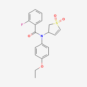 N-(1,1-dioxido-2,3-dihydrothiophen-3-yl)-N-(4-ethoxyphenyl)-2-fluorobenzamide