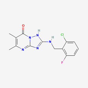 2-[(2-Chloro-6-fluorobenzyl)amino]-5,6-dimethyl[1,2,4]triazolo[1,5-a]pyrimidin-7-ol