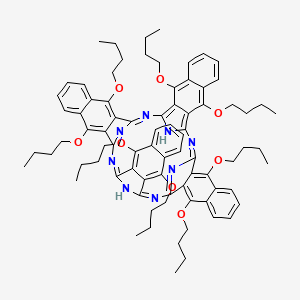 molecular formula C80H90N8O8 B1141444 5,9,14,18,23,27,32,36-Octabutoxy-2,3-naphthalocyanine CAS No. 105528-25-4