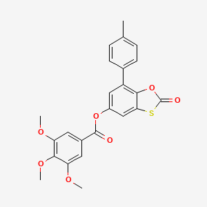 7-(4-Methylphenyl)-2-oxo-1,3-benzoxathiol-5-yl 3,4,5-trimethoxybenzoate