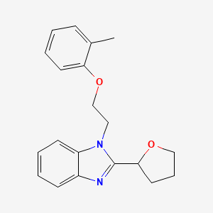 1-[2-(2-methylphenoxy)ethyl]-2-(tetrahydrofuran-2-yl)-1H-benzimidazole