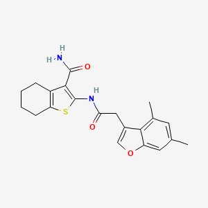 2-{[(4,6-Dimethyl-1-benzofuran-3-yl)acetyl]amino}-4,5,6,7-tetrahydro-1-benzothiophene-3-carboxamide