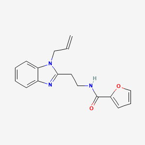 molecular formula C17H17N3O2 B11414453 Furan-2-carboxylic acid [2-(1-allyl-1H-benzoimidazol-2-yl)-ethyl]-amide 