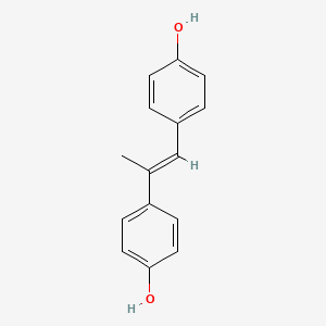 molecular formula C₁₅H₁₄O₂ B1141450 4,4'-Dihydroxy-alpha-methylstilbene CAS No. 35752-78-4