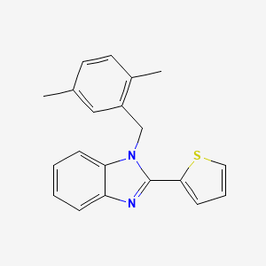 1-(2,5-dimethylbenzyl)-2-(thiophen-2-yl)-1H-benzimidazole