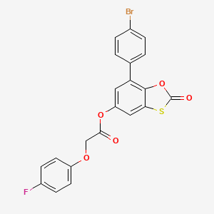 7-(4-Bromophenyl)-2-oxo-1,3-benzoxathiol-5-yl (4-fluorophenoxy)acetate