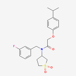 N-(1,1-dioxidotetrahydrothiophen-3-yl)-N-(3-fluorobenzyl)-2-[4-(propan-2-yl)phenoxy]acetamide