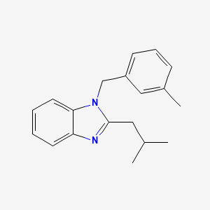 1-(3-methylbenzyl)-2-(2-methylpropyl)-1H-benzimidazole