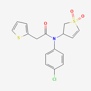 N-(4-chlorophenyl)-N-(1,1-dioxido-2,3-dihydrothien-3-yl)-2-thien-2-ylacetamide