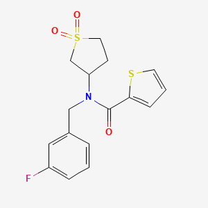 N-(1,1-dioxidotetrahydrothiophen-3-yl)-N-(3-fluorobenzyl)thiophene-2-carboxamide