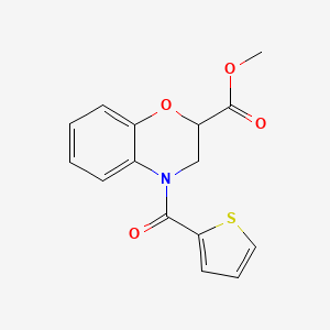 methyl 4-(thiophen-2-ylcarbonyl)-3,4-dihydro-2H-1,4-benzoxazine-2-carboxylate