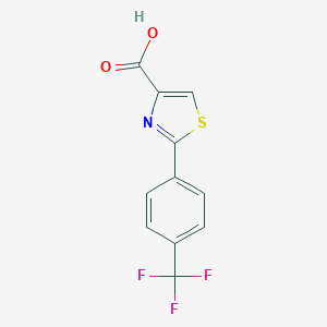 molecular formula C11H6F3NO2S B114147 2-[4-(三氟甲基)苯基]-1,3-噻唑-4-羧酸 CAS No. 144061-16-5