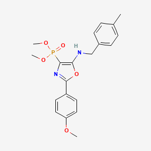 Dimethyl {2-(4-methoxyphenyl)-5-[(4-methylbenzyl)amino]-1,3-oxazol-4-yl}phosphonate