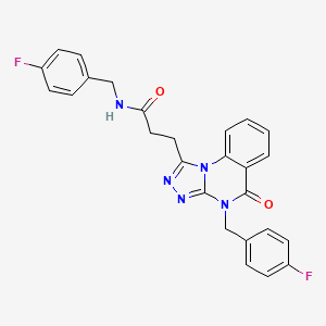 N-(4-fluorobenzyl)-3-[4-(4-fluorobenzyl)-5-oxo-4,5-dihydro[1,2,4]triazolo[4,3-a]quinazolin-1-yl]propanamide