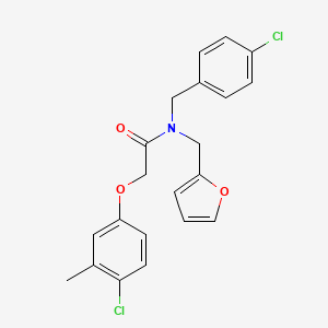 N-(4-chlorobenzyl)-2-(4-chloro-3-methylphenoxy)-N-(furan-2-ylmethyl)acetamide