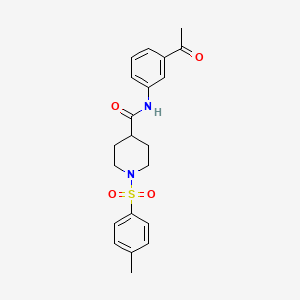 N-(3-Acetylphenyl)-1-(4-methylbenzenesulfonyl)piperidine-4-carboxamide