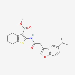 Methyl 2-({[5-(propan-2-yl)-1-benzofuran-3-yl]acetyl}amino)-4,5,6,7-tetrahydro-1-benzothiophene-3-carboxylate