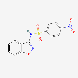 N-(1,2-benzoxazol-3-yl)-4-nitrobenzenesulfonamide