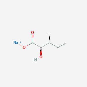 molecular formula C6H11NaO3 B1141480 Sodium (2R,3R)-2-hydroxy-3-methylpentanoate CAS No. 103404-55-3