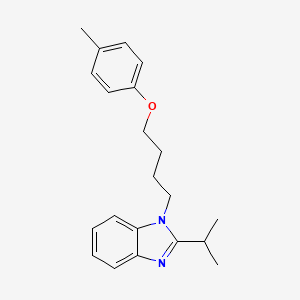 1-[4-(4-methylphenoxy)butyl]-2-(propan-2-yl)-1H-benzimidazole