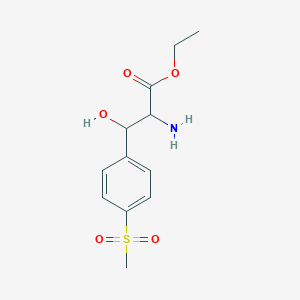 molecular formula C12H17NO5S B1141484 beta-Hydroxy-4-(methylsulfonyl)-phenylalanine ethyl ester CAS No. 100483-39-4