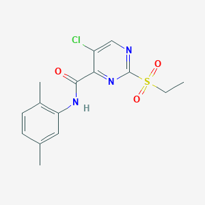 5-chloro-N-(2,5-dimethylphenyl)-2-(ethylsulfonyl)pyrimidine-4-carboxamide