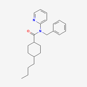 N-benzyl-4-butyl-N-(pyridin-2-yl)cyclohexanecarboxamide