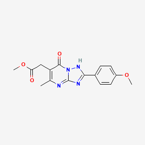 Methyl [7-hydroxy-2-(4-methoxyphenyl)-5-methyl[1,2,4]triazolo[1,5-a]pyrimidin-6-yl]acetate