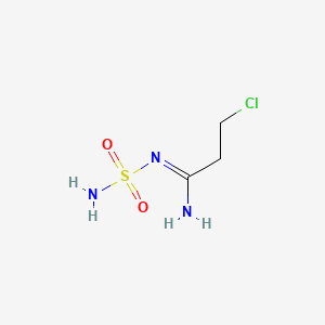 molecular formula C3H8ClN3O2S B1141507 3-Chloro-N-sulfamoylpropanimidamide CAS No. 106492-70-0