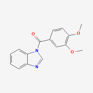 molecular formula C16H14N2O3 B11415077 (1H-Benzo[d]imidazol-1-yl)(3,4-dimethoxyphenyl)methanone 