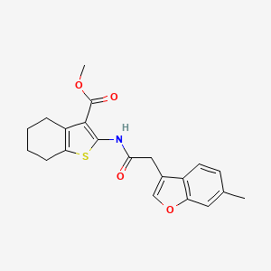 Methyl 2-{[(6-methyl-1-benzofuran-3-yl)acetyl]amino}-4,5,6,7-tetrahydro-1-benzothiophene-3-carboxylate