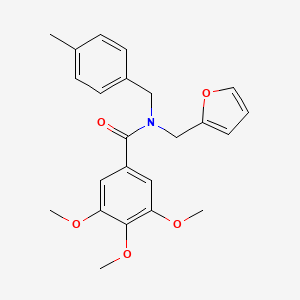 N-(furan-2-ylmethyl)-3,4,5-trimethoxy-N-(4-methylbenzyl)benzamide