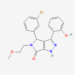 4-(3-bromophenyl)-3-(2-hydroxyphenyl)-5-(2-methoxyethyl)-4,5-dihydropyrrolo[3,4-c]pyrazol-6(1H)-one