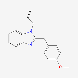 molecular formula C18H18N2O B11415167 2-(4-methoxybenzyl)-1-(prop-2-en-1-yl)-1H-benzimidazole 