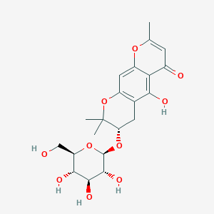 molecular formula C₂₁H₂₆O₁₀ B1141522 sec-o-Glucosylhamaudol CAS No. 80681-44-3