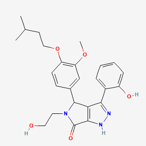 5-(2-hydroxyethyl)-3-(2-hydroxyphenyl)-4-[3-methoxy-4-(3-methylbutoxy)phenyl]-4,5-dihydropyrrolo[3,4-c]pyrazol-6(2H)-one