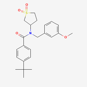 4-tert-butyl-N-(1,1-dioxidotetrahydrothiophen-3-yl)-N-(3-methoxybenzyl)benzamide