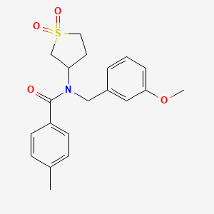 N-(1,1-dioxidotetrahydrothiophen-3-yl)-N-(3-methoxybenzyl)-4-methylbenzamide