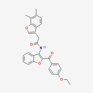 2-(6,7-dimethyl-1-benzofuran-3-yl)-N-[2-(4-ethoxybenzoyl)-1-benzofuran-3-yl]acetamide