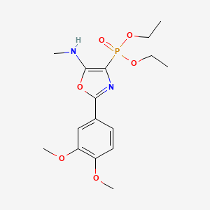 Diethyl [2-(3,4-dimethoxyphenyl)-5-(methylamino)-1,3-oxazol-4-yl]phosphonate