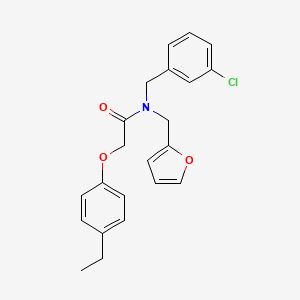 N-(3-chlorobenzyl)-2-(4-ethylphenoxy)-N-(furan-2-ylmethyl)acetamide