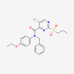 N-benzyl-5-chloro-N-(4-ethoxyphenyl)-2-(propylsulfonyl)pyrimidine-4-carboxamide